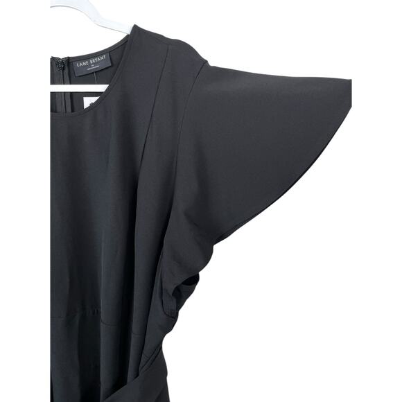 Lane Bryant Black Lena Midi Dress Size 28 Wedding Guest Party Night Out NWT - Picture 5 of 11